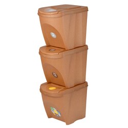 PROSP SORTIBOX 25L set/3 エコナチュラル 45045