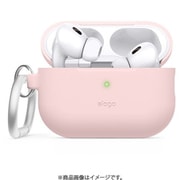 AirPods Pro 2用 ケース 耐衝撃 カラビナ付 ワイヤレス充電対応 ORIGINAL HANG ラブリーピンク EL_A2PCSSCOH_PK