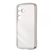 Galaxy S24用 耐衝撃 精密設計 TPUソフトケース METAMORU plus/シルバー IN-GS24TC13/SVM