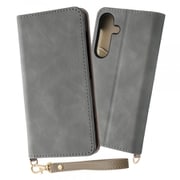 Galaxy S24用 手帳型レザーケース Raffine/グレー IN-GS24DML1/GR