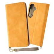 Galaxy S24用 手帳型レザーケース Raffine/イエロー IN-GS24DML1/Y
