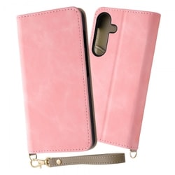 Galaxy S24用 手帳型レザーケース Raffine/ピンク IN-GS24DML1/P