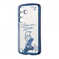 Galaxy S24用 ディズニー/精密設計 TPUソフトケース METAMORU/ドナルドダックサイン メタリック IN-DGS24TC13A/DD7
