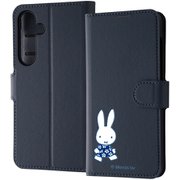 Galaxy S24用 ミッフィー/手帳型レザーケース シンプル マグネット/ミッフィー てくてく IJ-BGS24ELC1DN/MF69