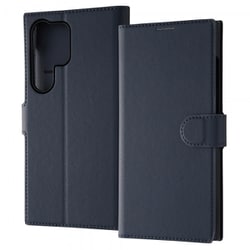 Galaxy S24 Ultra用 Like standard 手帳型レザーケース シンプル マグネット/ダークネイビー RT-GS24UELC1/DN