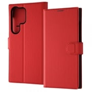 Galaxy S24 Ultra用 Like standard 手帳型レザーケース シンプル マグネット/レッド RT-GS24UELC1/R