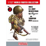 FT02 1/12 WWII アメリカ陸軍歩兵 ロジャース軍曹＆トンプソンM1A1 [組立式プラスチックモデル]