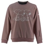Peanuts Collaboration Crew SNMS2032 PK(ピンク) XXLサイズ [スノーボード ウェア スウェット ユニセックス]