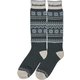 レディースソックス Ladies Socks TRK1003 グレー(GR) 22-25cm [スキーソックス レディース]
