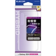 Galaxy S24（SC-51E）用 ケース ハイブリッド カバー 衝撃吸収 カメラレンズ保護設計 ワイヤレス充電可 ストラップホール付 クリア PM-G241HVCKCR