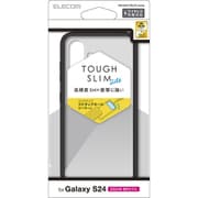 Galaxy S24(SC-51E)用 ケース ハイブリッド カバー 衝撃吸収 軽量 薄型 カメラレンズ保護設計 ワイヤレス充電可 ストラップホール付 ストラップホールシート付 TOUGH SLIM LITE ブラック PM-G241TSLFCBK