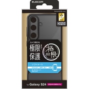 Galaxy S24(SC-51E)用 ケース ソフト カバー 衝撃吸収 カメラレンズ保護設計 ワイヤレス充電可 メタリックフレーム 極限設計 メタリックブラック PM-G241UCTMKBK