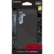 Galaxy S24(SC-51E)用 ケース ハイブリッド カバー 衝撃吸収 カメラレンズ保護設計 ワイヤレス充電可 ストラップホール付 ZEROSHOCK ブラック PM-G241ZEROBK