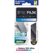 Galaxy S24 Ultra(SC-52E)用 フィルム 指紋認証対応 アンチグレア 抗菌 指紋防止 反射防止 マット 気泡防止 PM-G242FLF