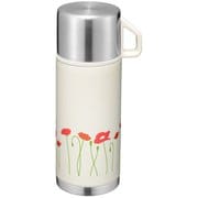 レトル 保冷 保温 コップ付 ボトル 350ml ポピー柄 レトロ RH-1712