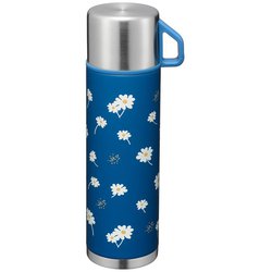 レトル 保冷 保温 コップ付 ボトル 500ml マーガレット柄 レトロ RH-1713