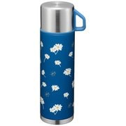 レトル 保冷 保温 コップ付 ボトル 500ml マーガレット柄 レトロ RH-1713