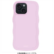 16198 [Wavy Case iPhone 16e/15/14/13用 ケース 耐衝撃 Lilac]
