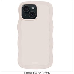 16240 [Wavy Case iPhone 16e/15/14/13用 ケース 耐衝撃 Light Beige]
