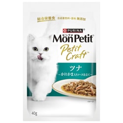 モンプチ プチクラフト ツナ かにかま入りソース仕立て 猫用 ウェットフード 40g 総合栄養食