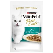 モンプチ プチクラフト ツナ かにかま入りソース仕立て 猫用 ウェットフード 40g 総合栄養食
