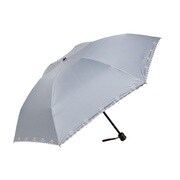 折りたたみ傘 晴雨兼用 犬柄 50cm 手開き式 UV加工 OSK-064D グレー
