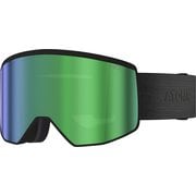 Four Pro L HD ラージフィット スキー スノーボード ゴーグル 眼鏡対応 All Black（Green HD） AN5106686