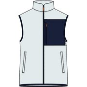 ATOMIC FLEECE VEST M AP5123920 Off White/Dark Blue Lサイズ [スキー ミドルウェア メンズ]