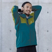 M'S コンバットレインジャケット MEN'S COMBAT RAIN JACKET ODJ95031 ブルーグリーン×セージグリーン(559336) BMサイズ [アウトドア 防水ジャケット メンズ]