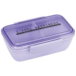 シースルー 抗菌 スタイリッシュ 弁当箱 530ml （ペールラベンダー） PFTY5AG