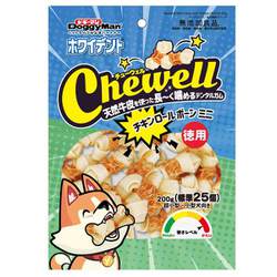 ホワイデント Chewell チキンロールボーン ミニ 徳用 200g （標準25本）