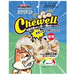 ホワイデント Chewell チキンラップボーンミニ 徳用 210g （標準22個）