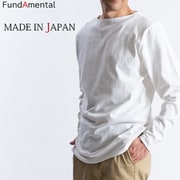 fl22fw-004m/offwhite/xl [ハードコットン長袖Tシャツ 日本製 オフホワイト XLサイズ]