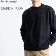 fl23fw-002/black/m [スムース天竺長袖Tシャツ 日本製 ブラック Mサイズ]