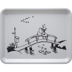 MOOMIN（ムーミン） すべりにくいトレイ M 橋の上のムーミン