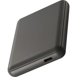 モバイルバッテリー 5000mAh 軽量 小型 薄型 15W 入出力（USB Type-C×1） PSE適合 ダークグレー DE-C48-5000DGY