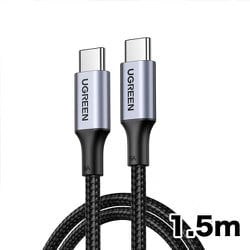 USB-C to USB-C 急速充電ケーブル 100W ブラック 1.5m 70428 UGR-OT-100008