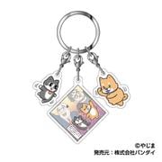 ねこに転生したおじさん 3連アクリルキーホルダー 02. プンちゃん＆スケキヨ [キャラクターグッズ]