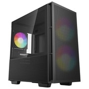 CH360 140mm ARGBファン 2基・120mm ARGBファン1基搭載 ハイブリッドエアフローガラスサイドパネル採用 Micro-ATX PCケース ブラック R-CH360-BKAPE3-G-1