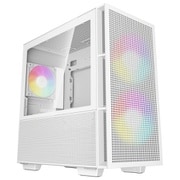 CH360 WH 140mm ARGBファン 2基・120mm ARGBファン1基搭載 ハイブリッドエアフローガラスサイドパネル採用 Micro-ATX PCケース ホワイト R-CH360-WHAPE3-G-1