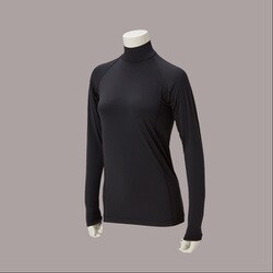 HYOON Ventilation ハイネックシャツ レディース BK L
