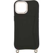 WZCI15-09BK [iPhone 15用 ケース レザーコンビケース ブラック]
