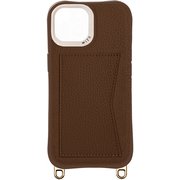 WZCI15-09BW [iPhone 15用 ケース レザーコンビケース ブラウン]