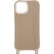 WZCI15-09BE [iPhone 15用 ケース レザーコンビケース ベージュ]