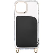 WZCI15-10CLBK [iPhone 15用 ケース レザーポケットケース]