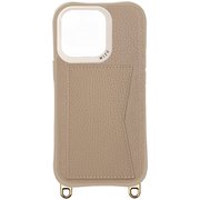 WZCI15P-09BE [iPhone 15 Pro用 ケース レザーコンビケース ベージュ]