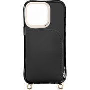 WZCI15P10BKBK [iPhone 15 Pro用 ケース レザーポケットケース]