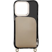WZCI15P10BKGG [iPhone 15 Pro用 ケース レザーポケットケース]