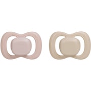 おしゃぶり 0-6m Pacifier Silicone 1 Twin pack Blush/latte