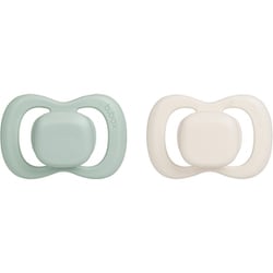 おしゃぶり 6m+ Pacifier Silicone 2 Twin pack sage/vanilla